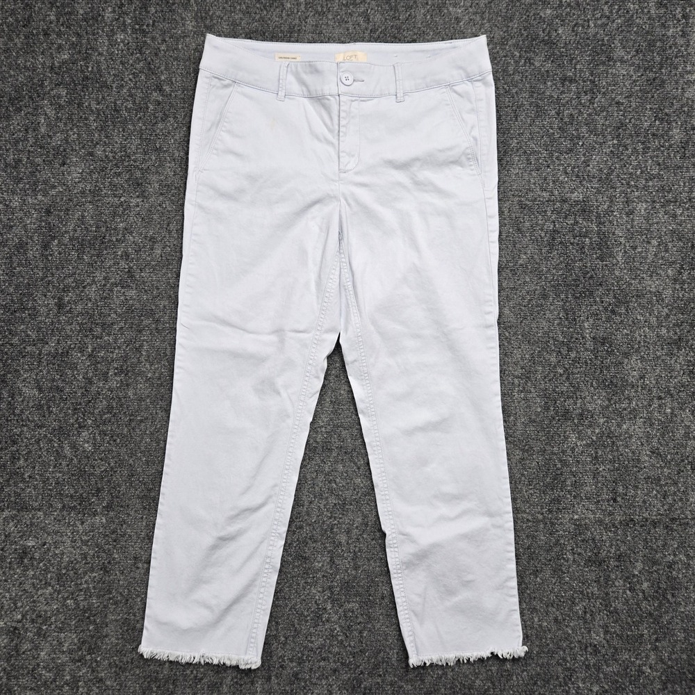 Loft Outlet Girlfriend Chino Pants Womens Size 8 33x25 Light Lavender Blue